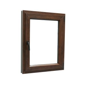 Ventana PVC 1 hoja nogal oscilobatiente